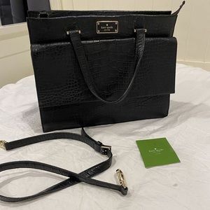 Kate Spade Tote Black, crocodile
